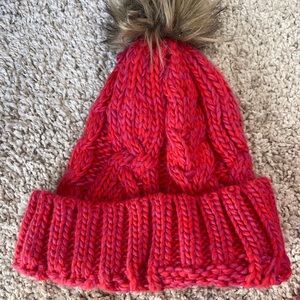 Winter warm hat and cozy gloves